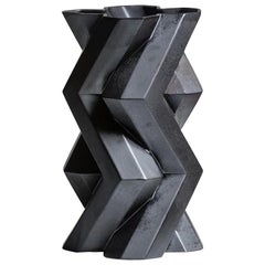 Fortress Tower Vase in Iron by Lara Bohinc