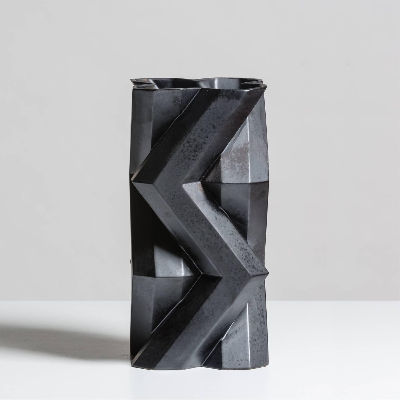 Designer Lara Bohinc explores the marriage of ancient and futuristic form in the new Fortress Vase range, which has created a more complex geometric and modern structure from the original inspiration of the octagonal towers at the Diocletian Palace