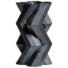 Fortress Tower Vase in Iron Ceramic by Lara Bohinc, in Stock