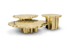 Fortuna Gold-Mitteltisch – handgefertigt aus vergoldetem Messing – Boca do Lobo