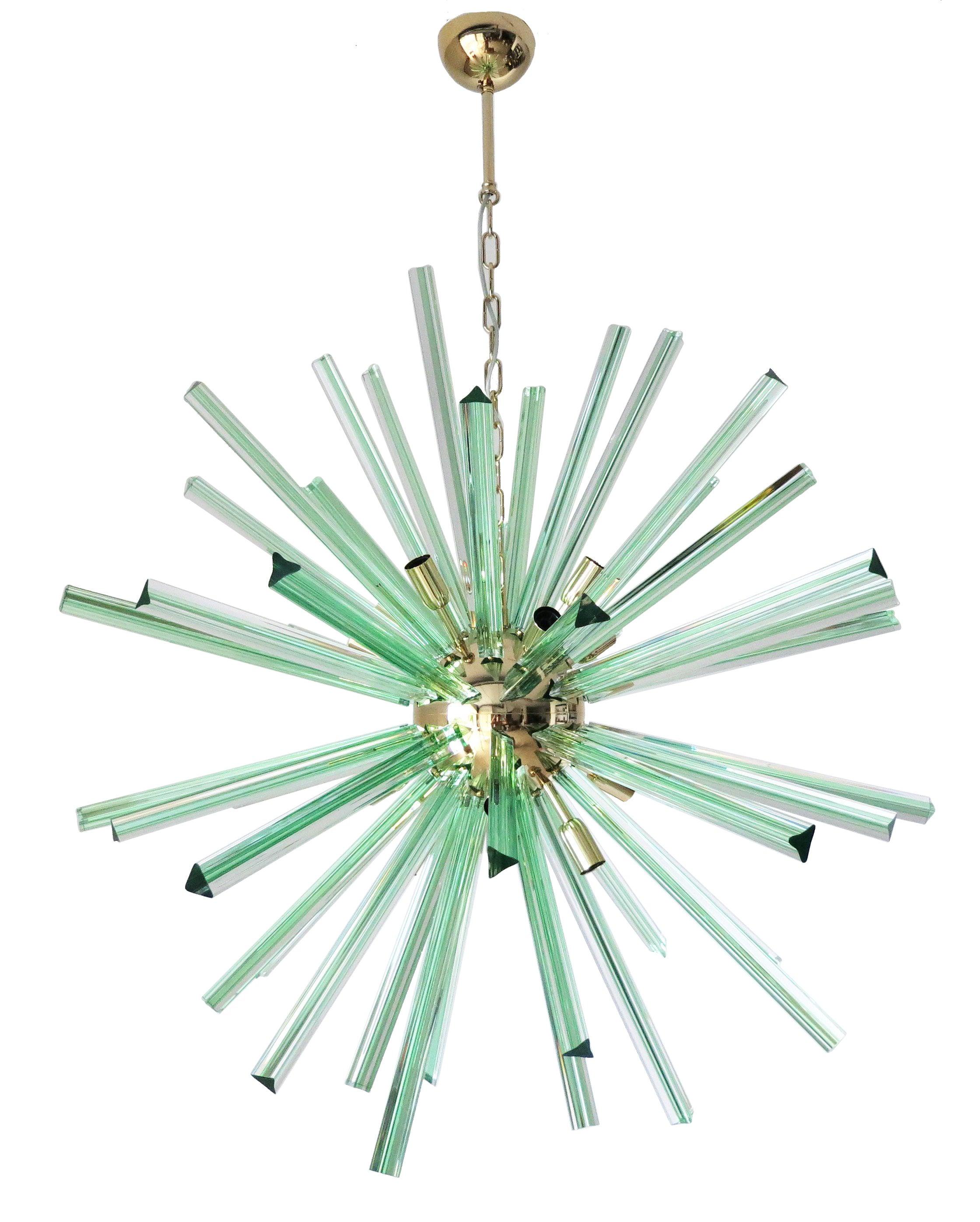 Mid-Century moderno Lampadario Fortuna Sputnik di Fabio Ltd in vendita