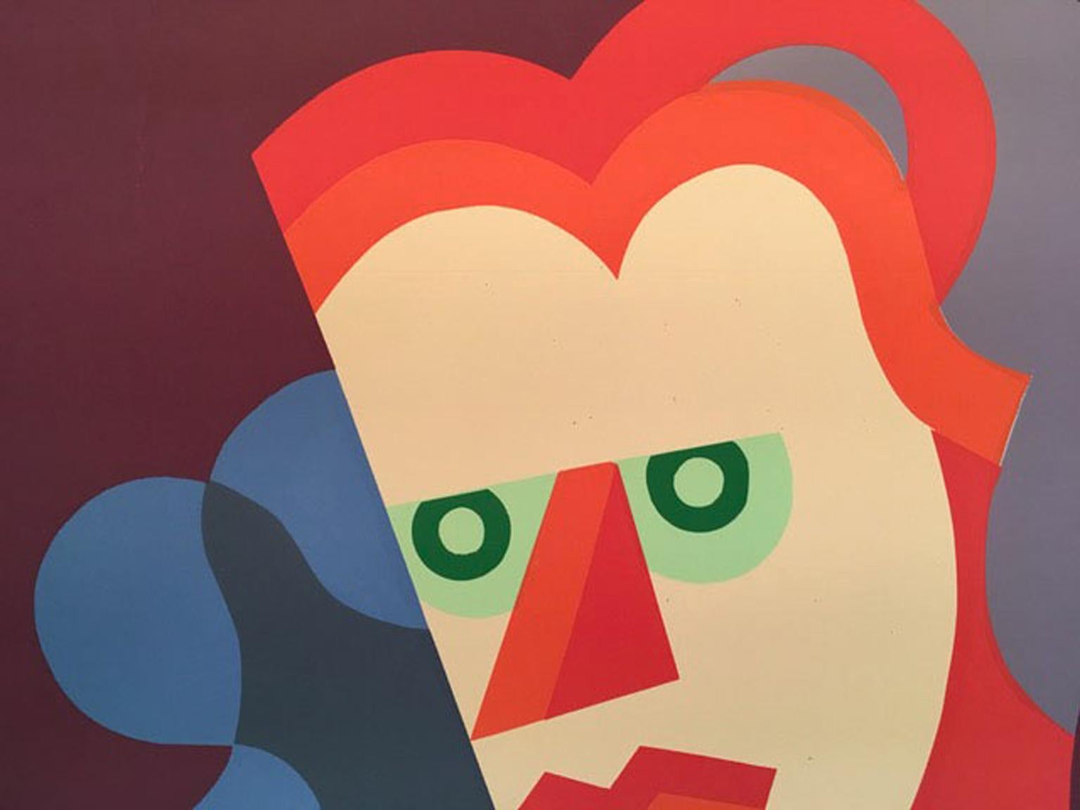 Italy 1974 Post-Modern Marinetti Collage by Fortunato Depero Paper Print 5