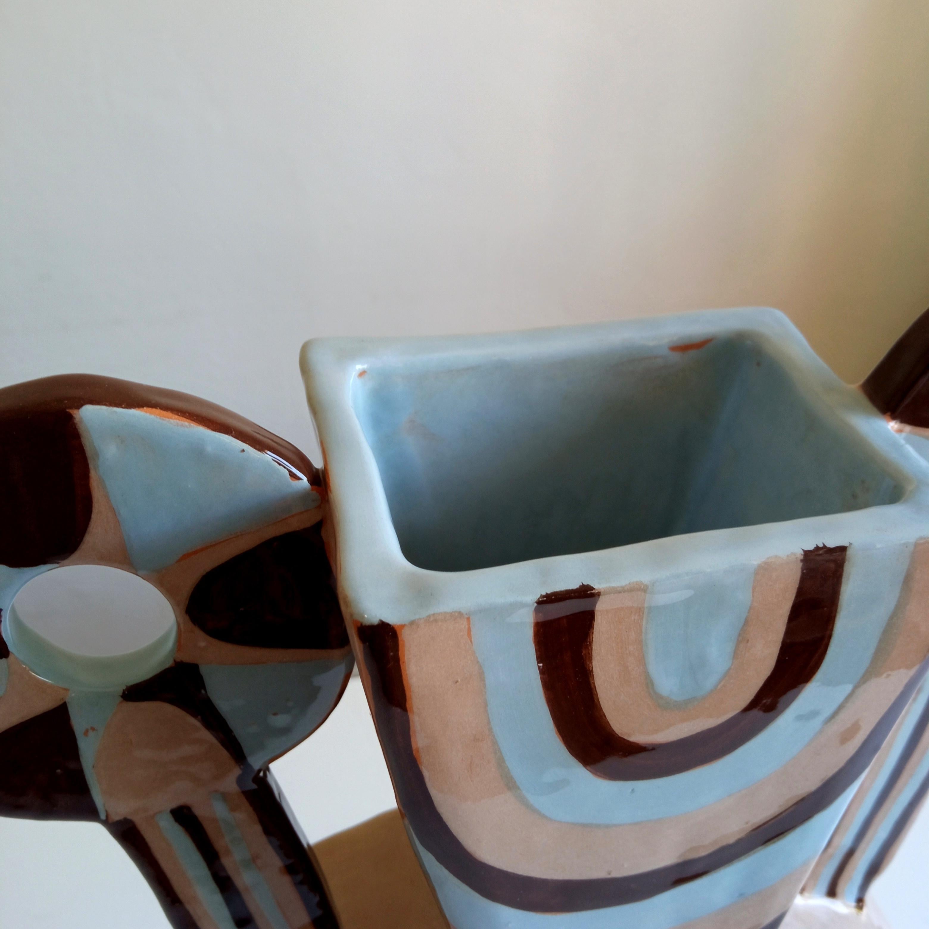 Italian FORTUNATO  - Vase en terre cuite - 21e siècle - par Chiara Berta Artiste en vente