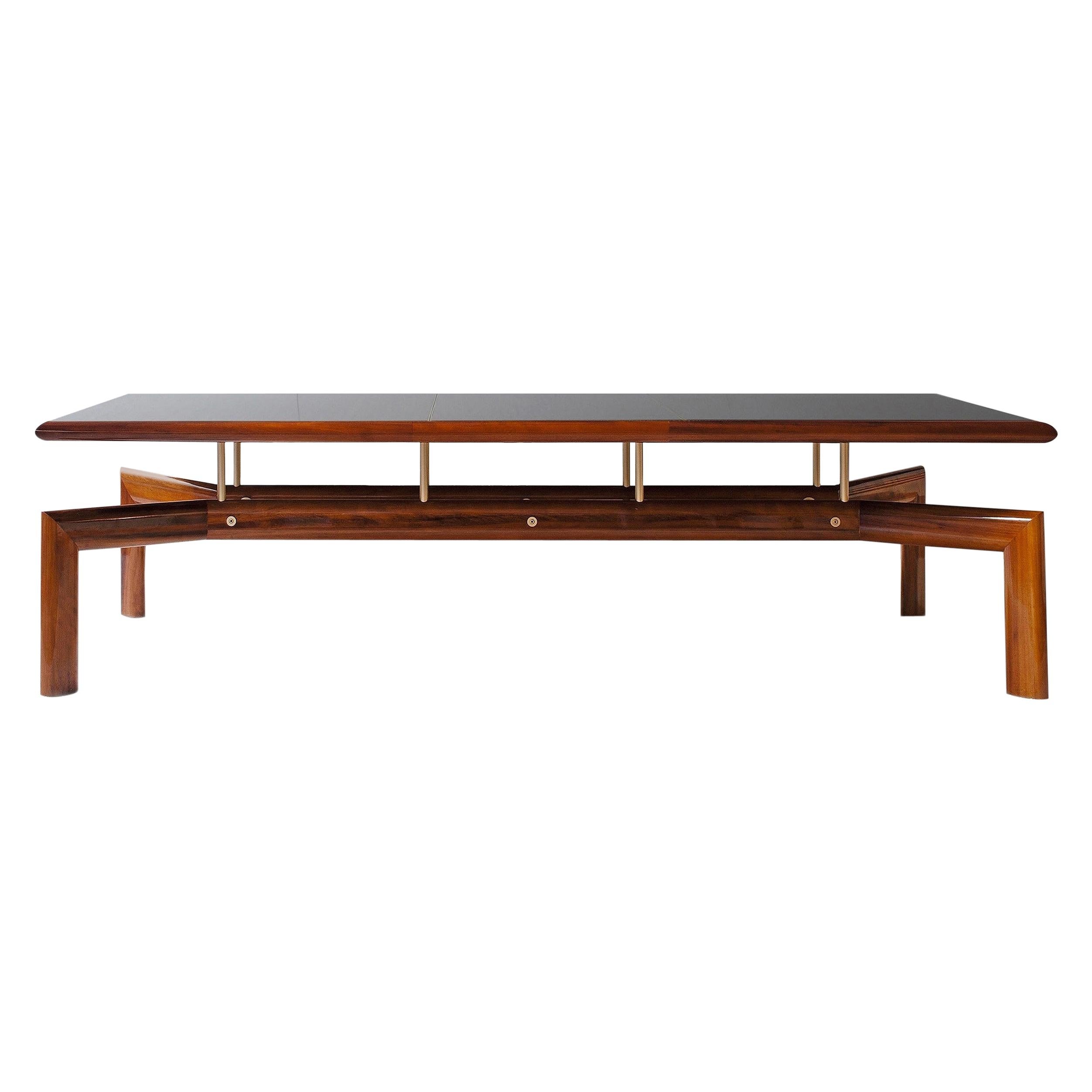 Fortune i Dining Table in Ebony Wood Finished in Gloss.