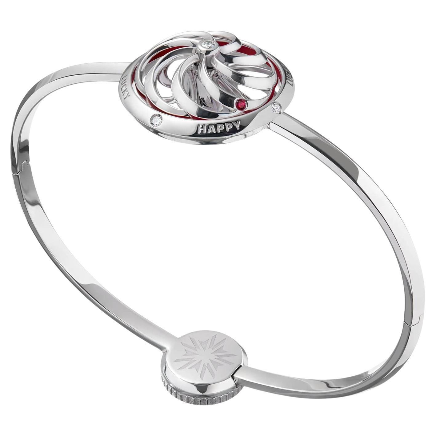 Fortune Kinetisches Fortune-Armband aus Weißgold