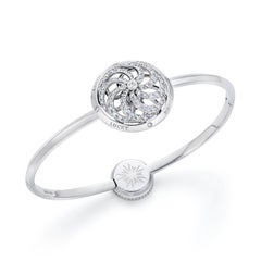 Fortune Kinetic Bracelet in White Gold with White Diamonds