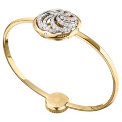Fortune Kinetic Bracelet in White & Yellow Gold with White Diamonds
