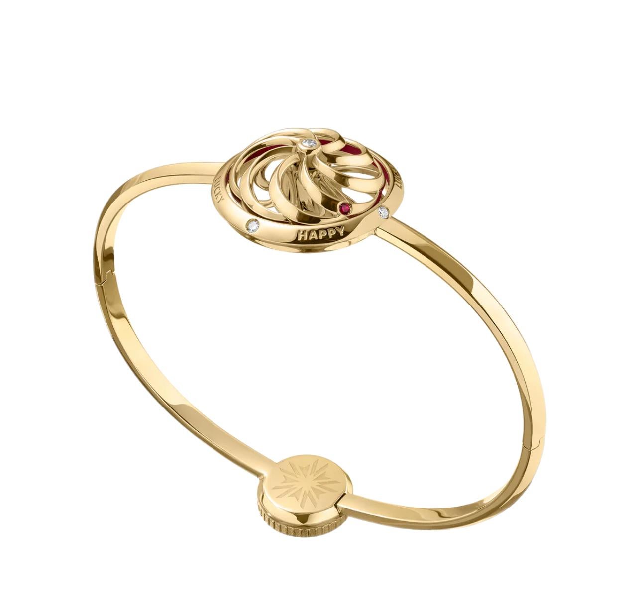 Bracelet cinétique Fortune en or jaune en vente 1