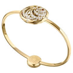 Fortune Kinetisches Fortune-Armband aus Gelbgold mit weißen Diamanten