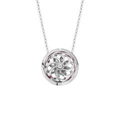 Fortune Kinetic Pendant in White Gold