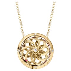 Fortune Kinetic Pendant in Yellow Gold