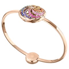 Fortune Kinetisches Regenbogen-Armband aus Roségold mit weißen Diamanten und Edelsteinen
