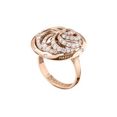 Fortune Kinetic Ring in Rose Gold with White Diamonds
