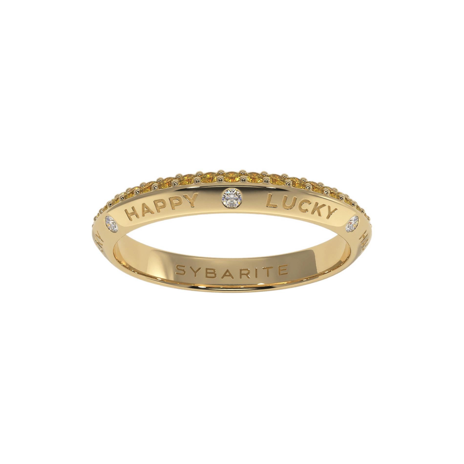 For Sale:  Fortune Rainbow Band Ring Yellow 2