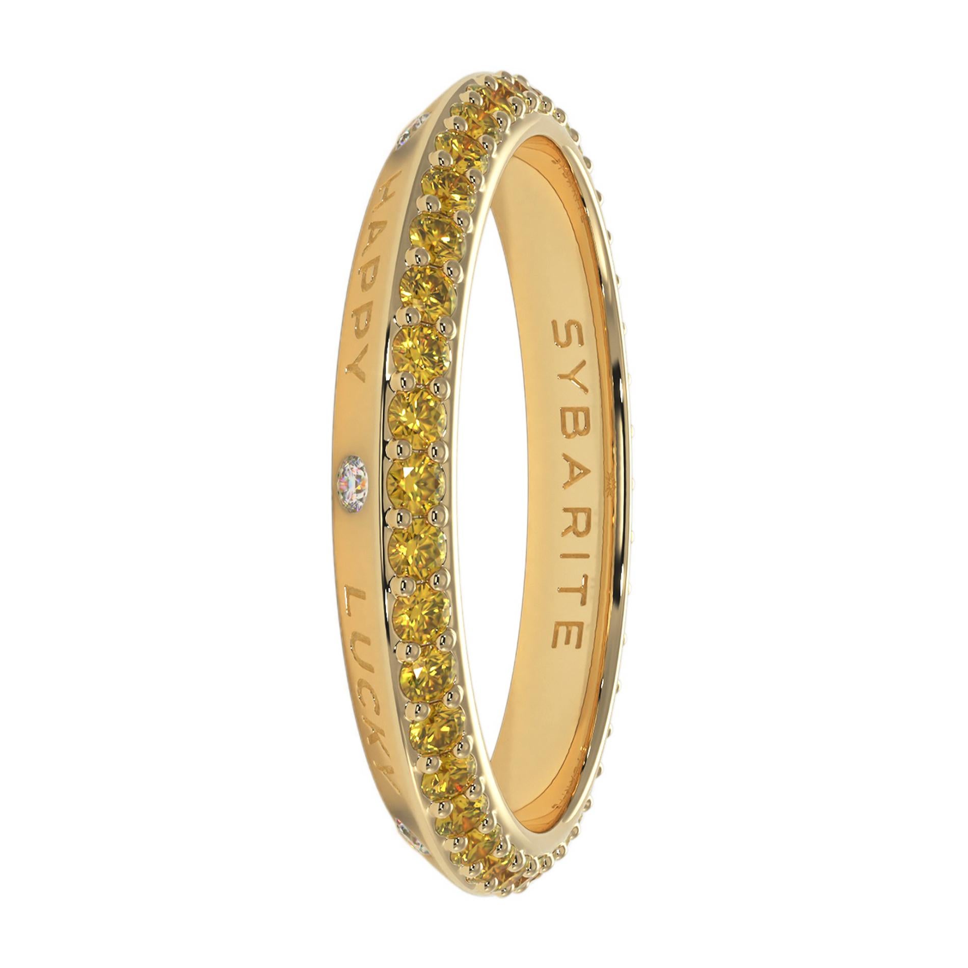 For Sale:  Fortune Rainbow Band Ring Yellow 3