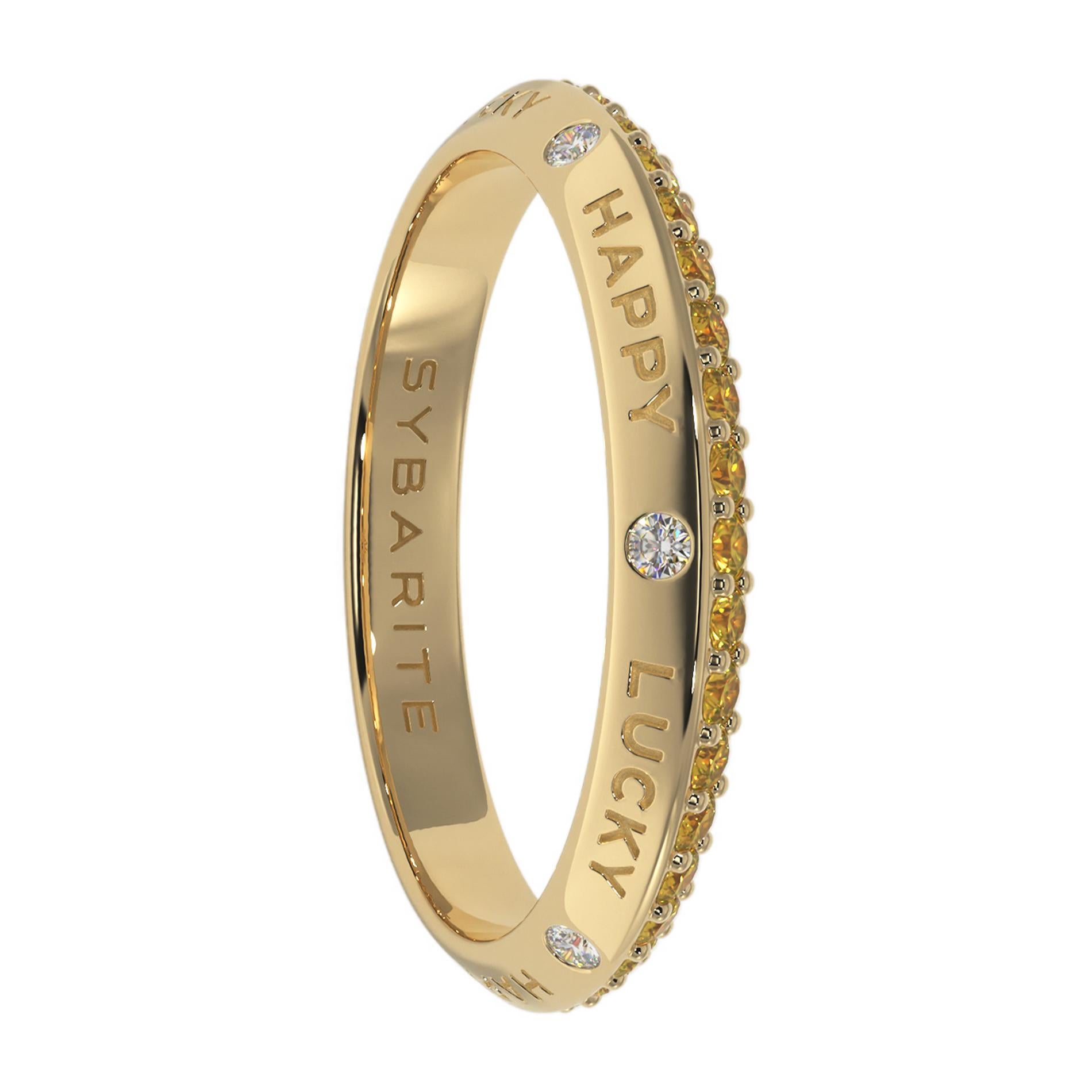 For Sale:  Fortune Rainbow Band Ring Yellow 4