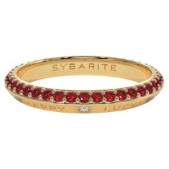Anello Fortune Rainbow a fascia rossa