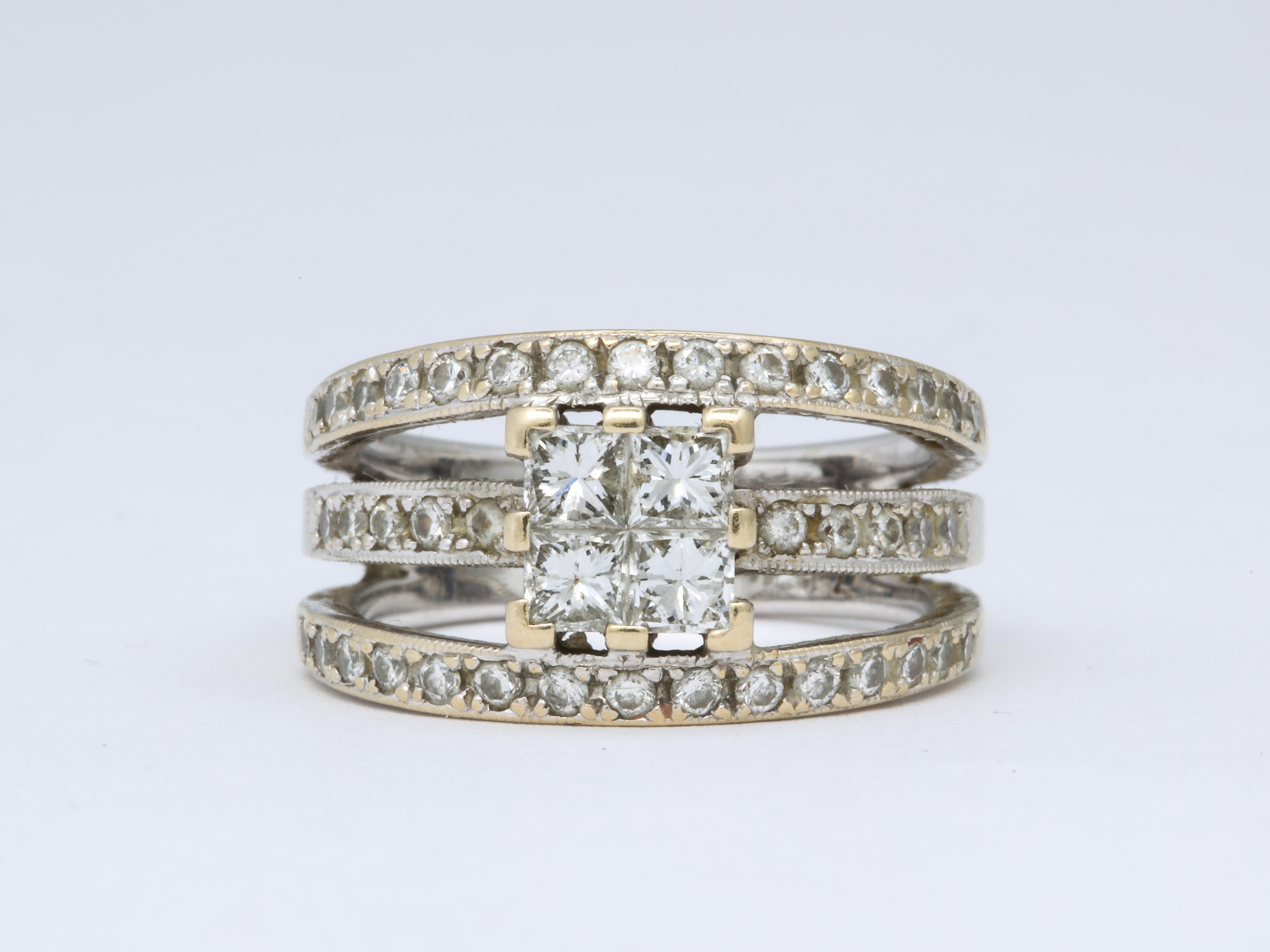 Princess Cut Fortunoff Diamond Cocktail Ring