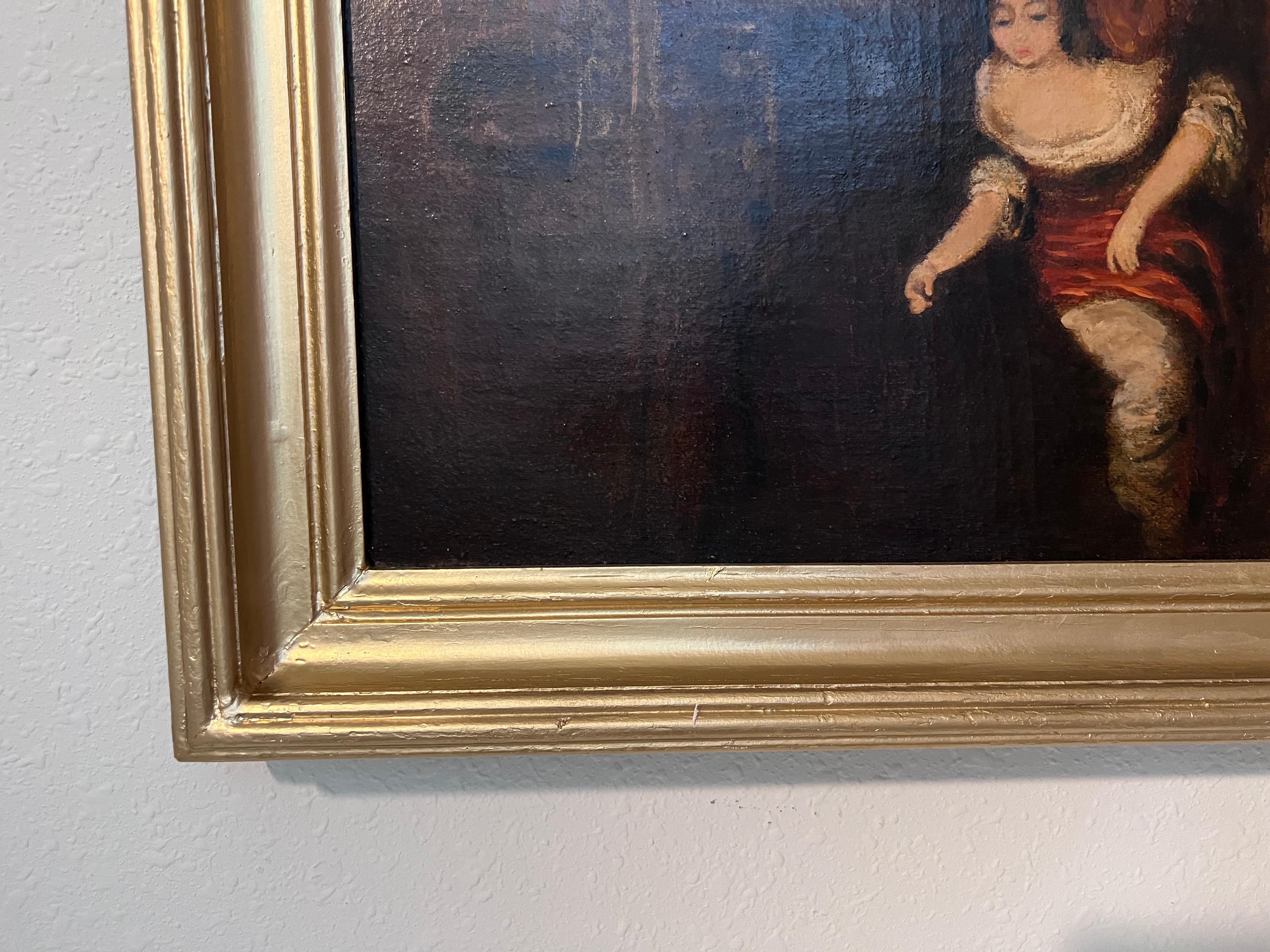 Artista italiano Fortuny Antigua pintura al óleo sobre lienzo del s. XIX, Escena de género en venta 4