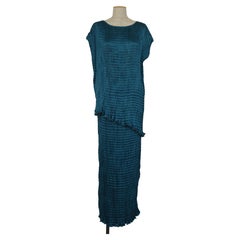 Fortuny by Venetia Studium Pleated Teal Ensemble 