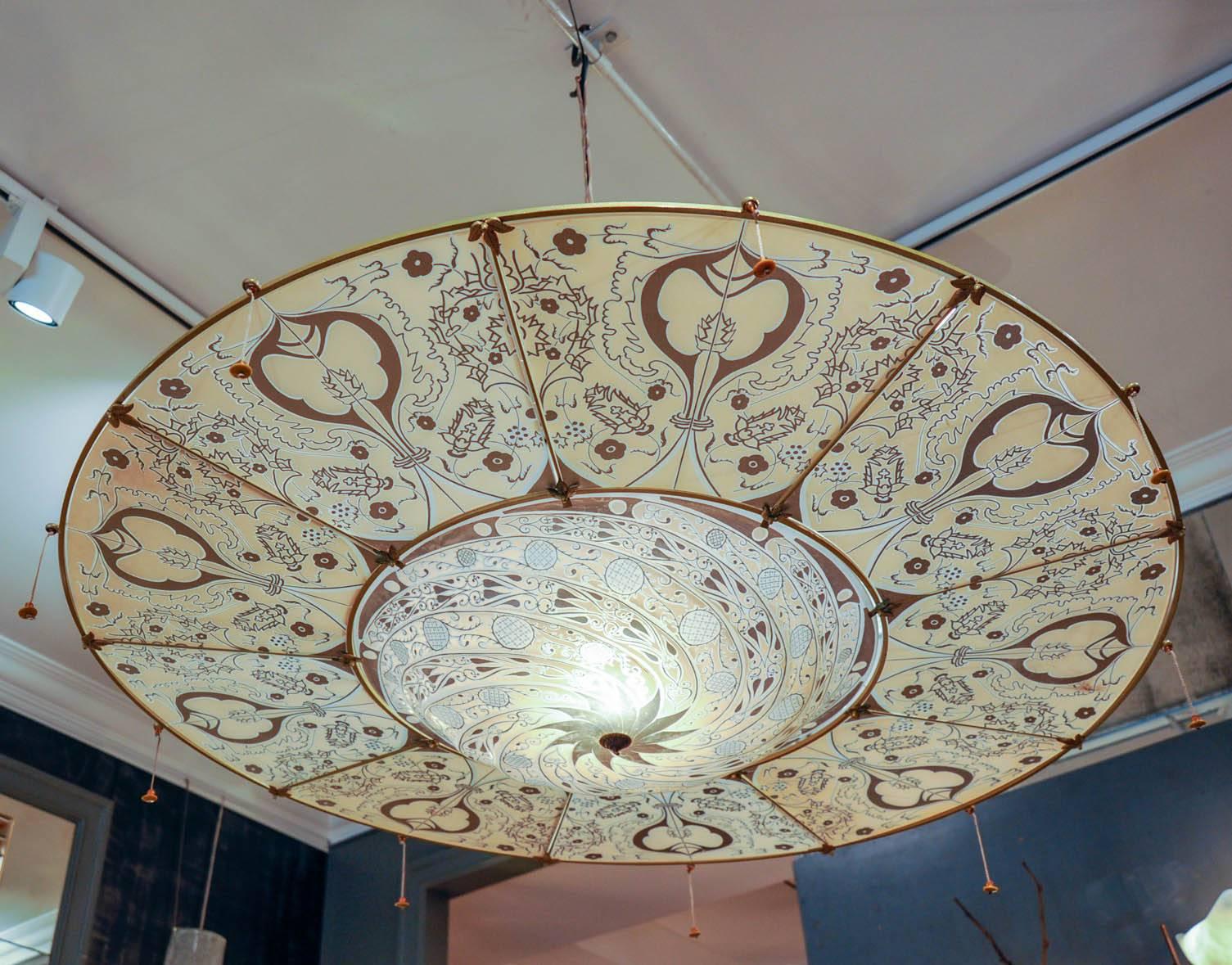 Italian Fortuny Chandelier