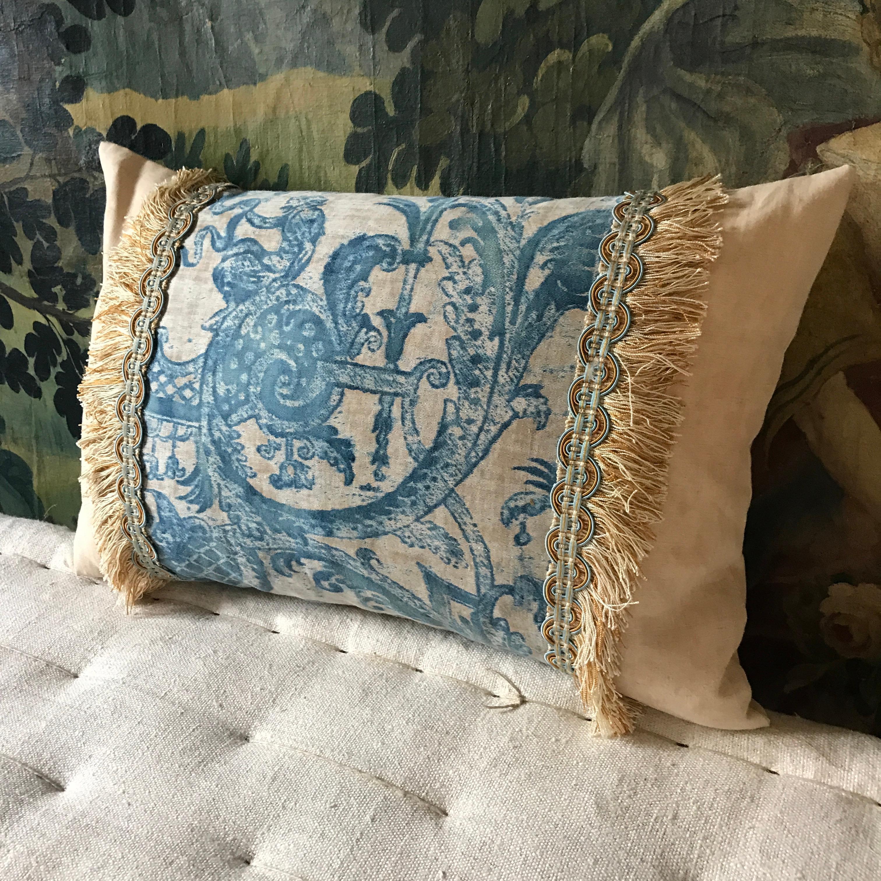 Hand-Crafted Fortuny Cushion 