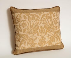 Fortuny Fabric Cushion in the Ucceli Pattern