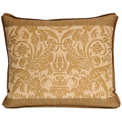 Fortuny Fabric Cushion in the Ucceli Pattern
