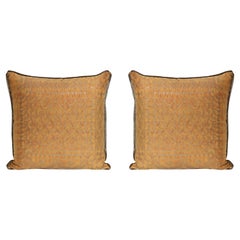 Fortuny Fabric Cushions in the Ashanti Pattern