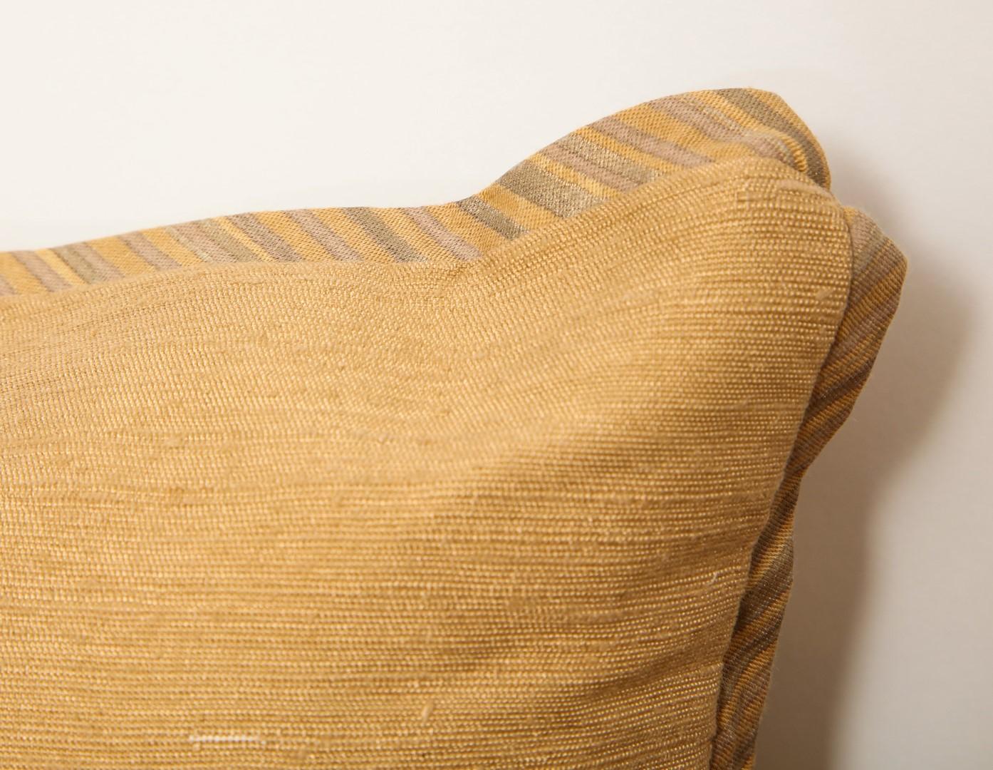 Contemporary Fortuny Fabric Cushions in the Peruviano Pattern