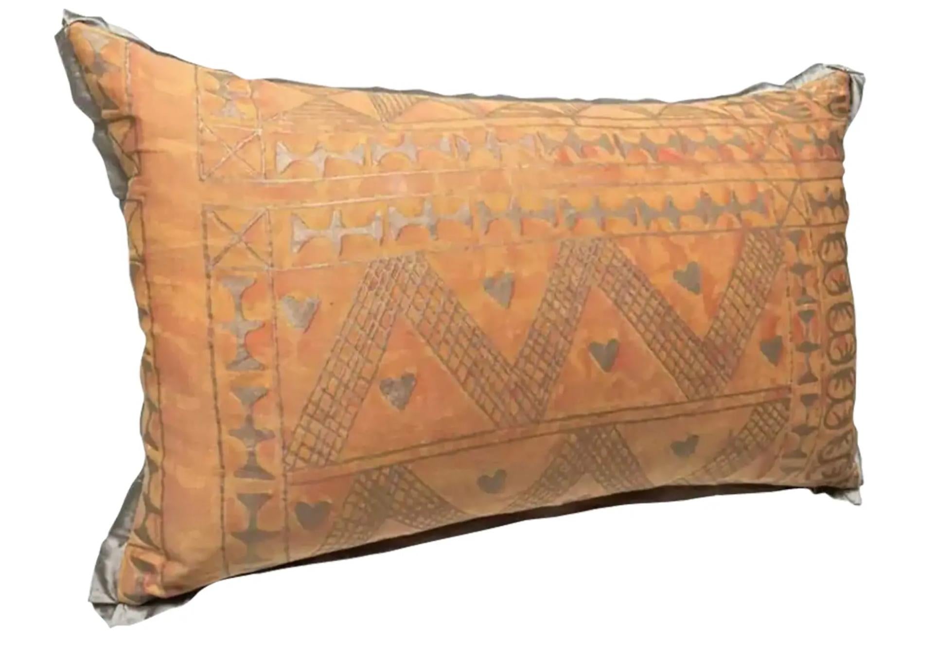 Fortuny Fabric Designer Pillow Cushion in the Ashanti Pattern 1 of 2