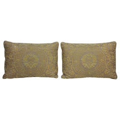 Fortuny Pillow in Acid Green and Grey