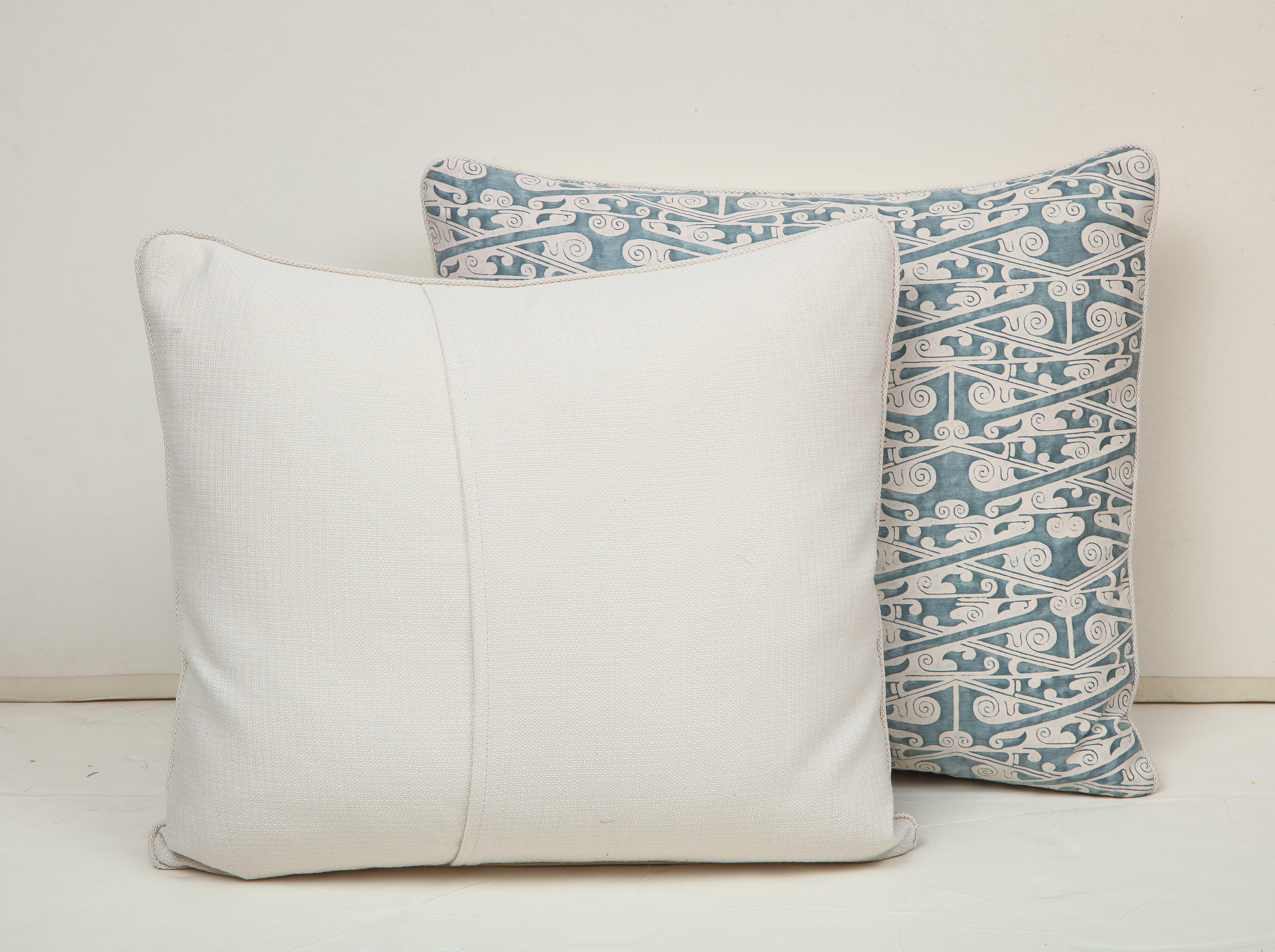 Fortuny Pillow in Blue and White 2