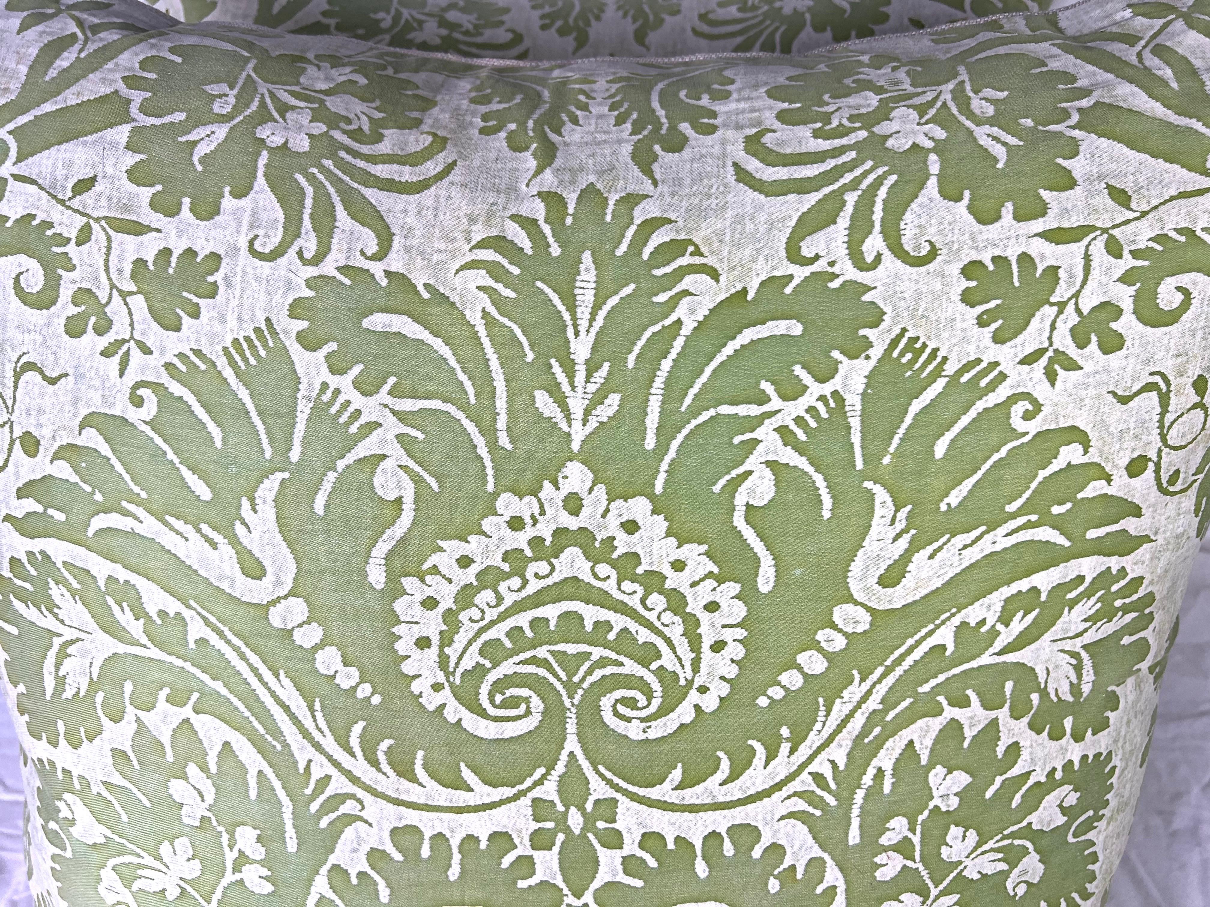 Barocco Cuscini Fortuny Textile DeMedici a fantasia Greene & Greene in vendita