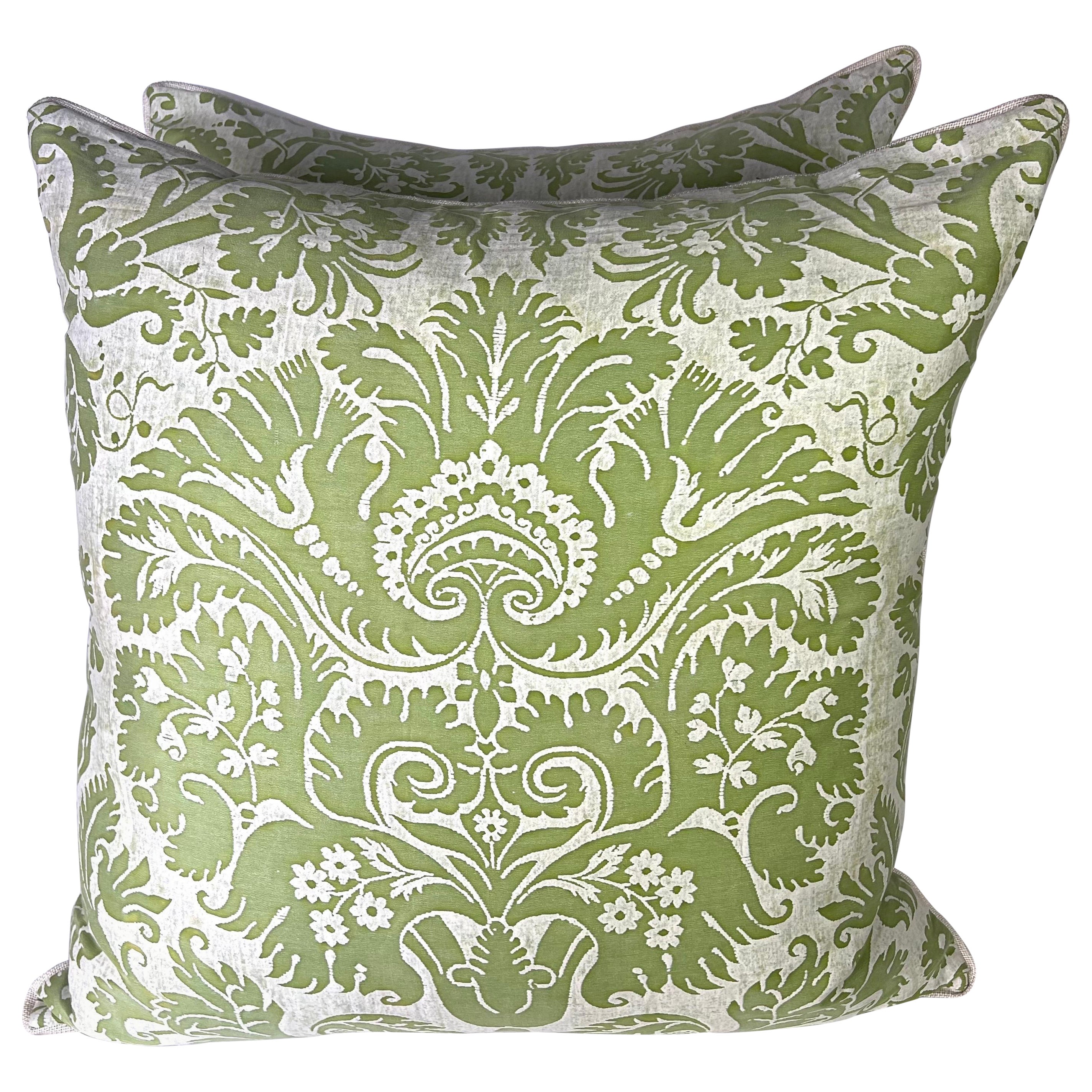 Cuscini Fortuny Textile DeMedici a fantasia Greene & Greene in vendita