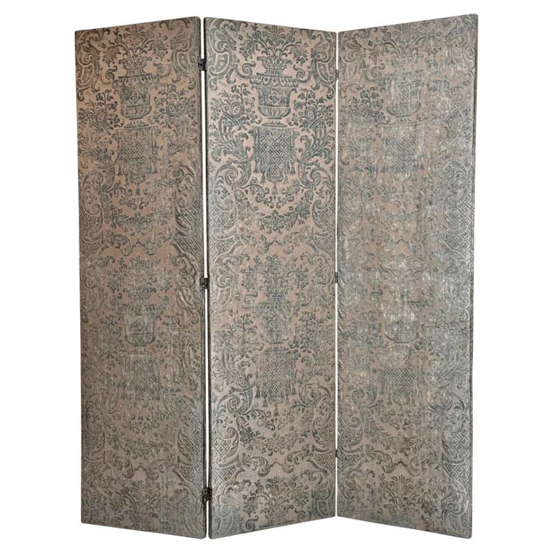American Mid-Century Modern Monumental Three-Panel Mirrored Screen at ...