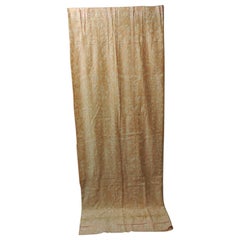 Fortuny "Uccelli" Curtain Panel Peach on White