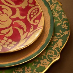 Piatti da dessert Fortuny Uccelli (Set di 4)