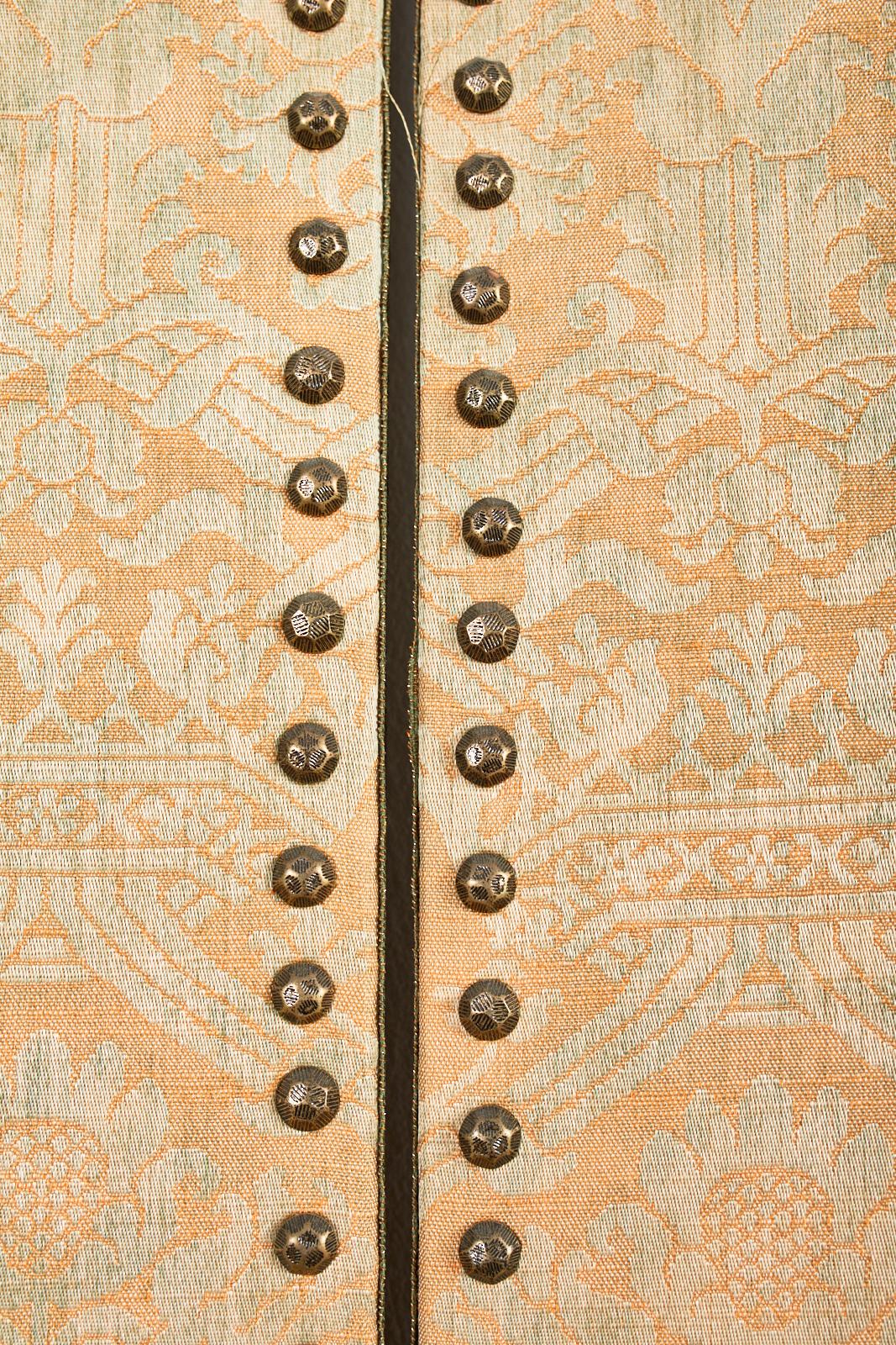 Fortuny Upholstered Five Panel Folding Screen Room Divider 3