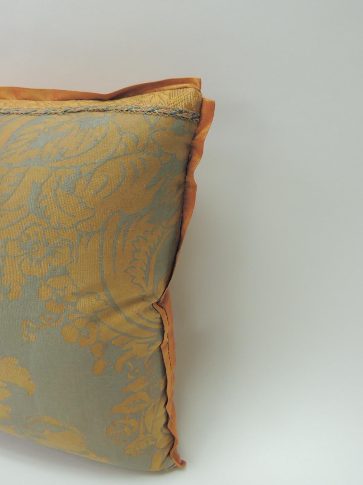 Baroque Fortuny Vintage Burn Orange and Silvery 