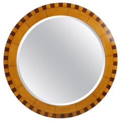 Forty Two Inch Inlaid Circular Mirror