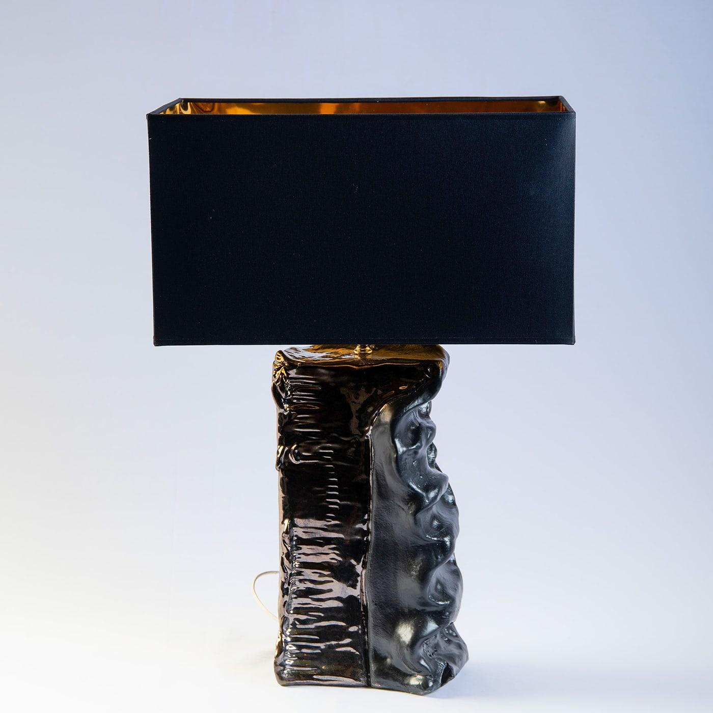 Hand-Crafted Forza D'Amore Dark & Gold Table Lamp
