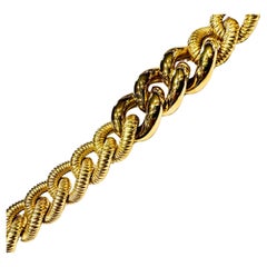 Forza ed Eleganza: Bracciale a Catena in Oro Giallo gr 49.67