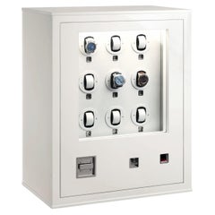 Forziere Ore Bianche White Chest with Nine Watch Winders