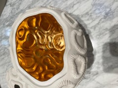 Keramischer Tafelaufsatz aus Schale von Fos - innen Gold