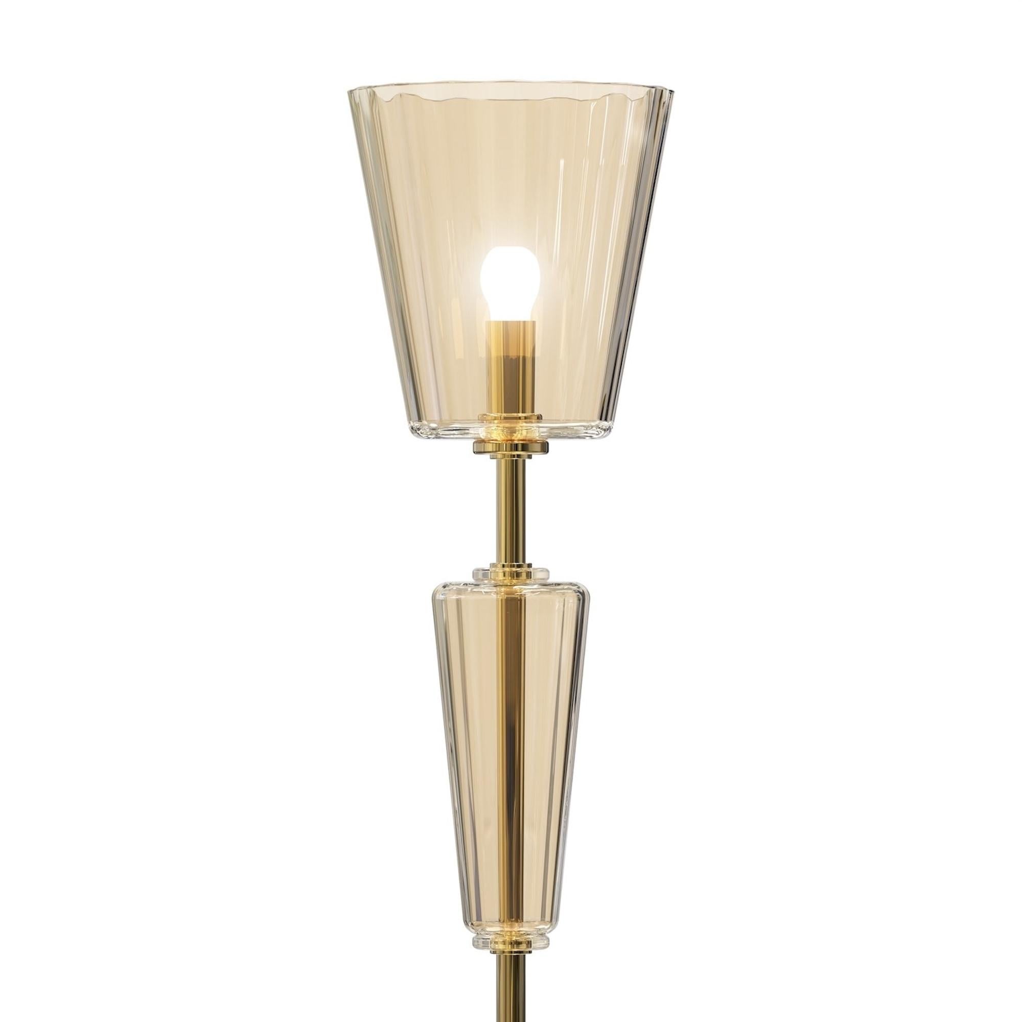 FOSCARI Moderne Stehleuchte Handgefertigtes Design Muranoglas im Angebot 8