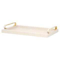 Foscari Small Rectangular Beige Tray