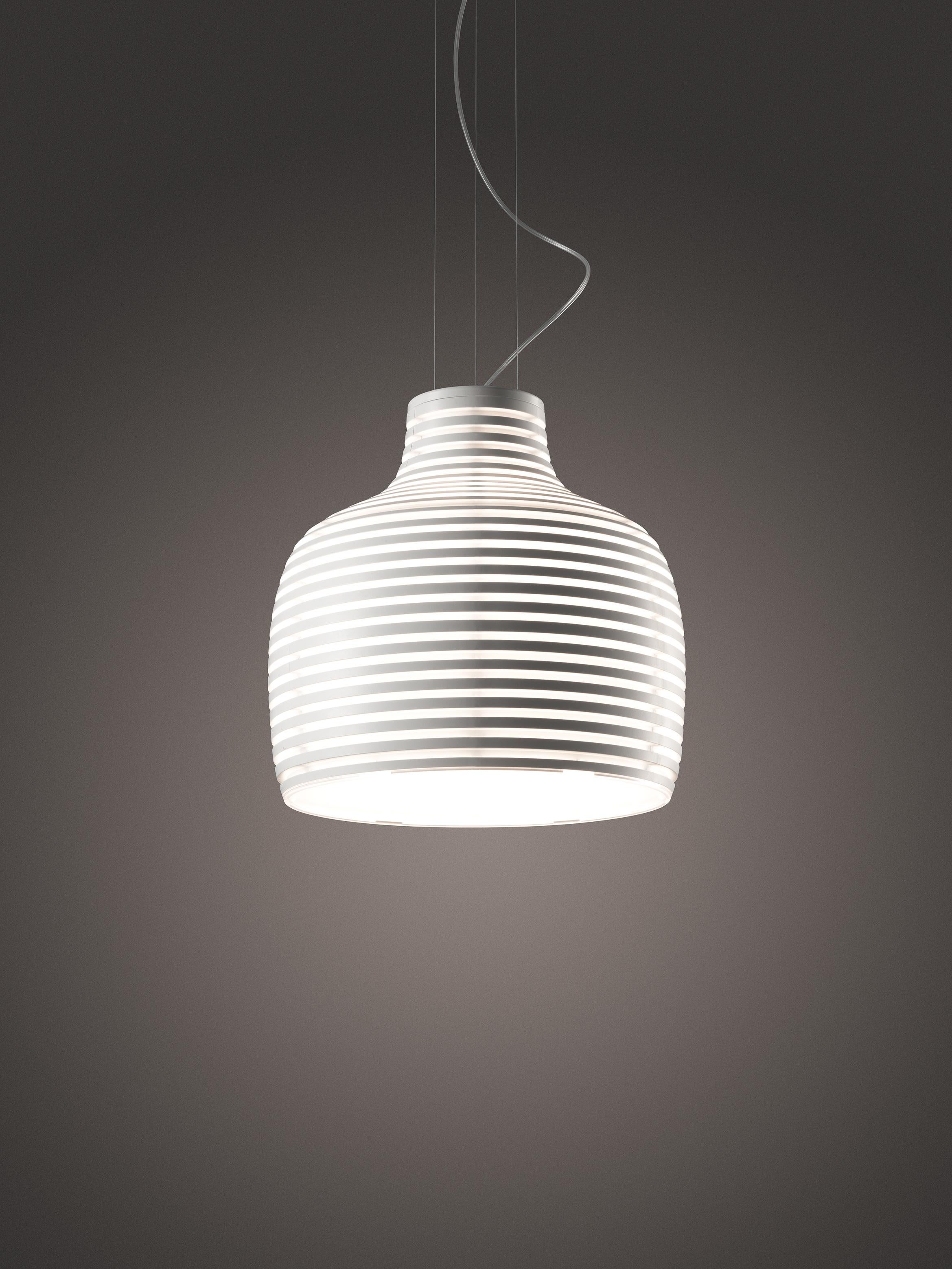 Modern Foscarini Behive Suspension Lamp in White by Werner Aisslinger