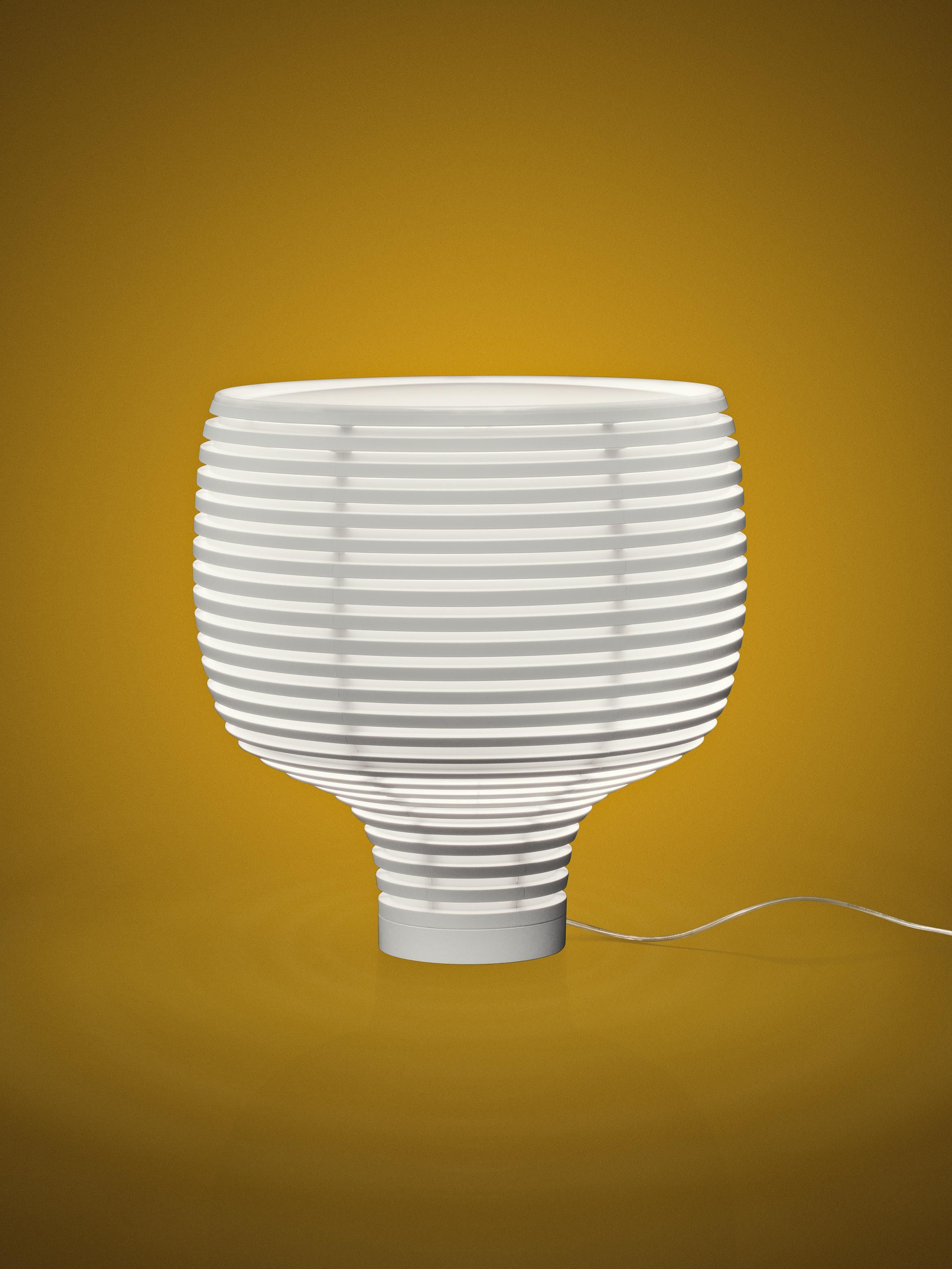 Modern Foscarini Behive Table Lamp in White by Werner Aisslinger