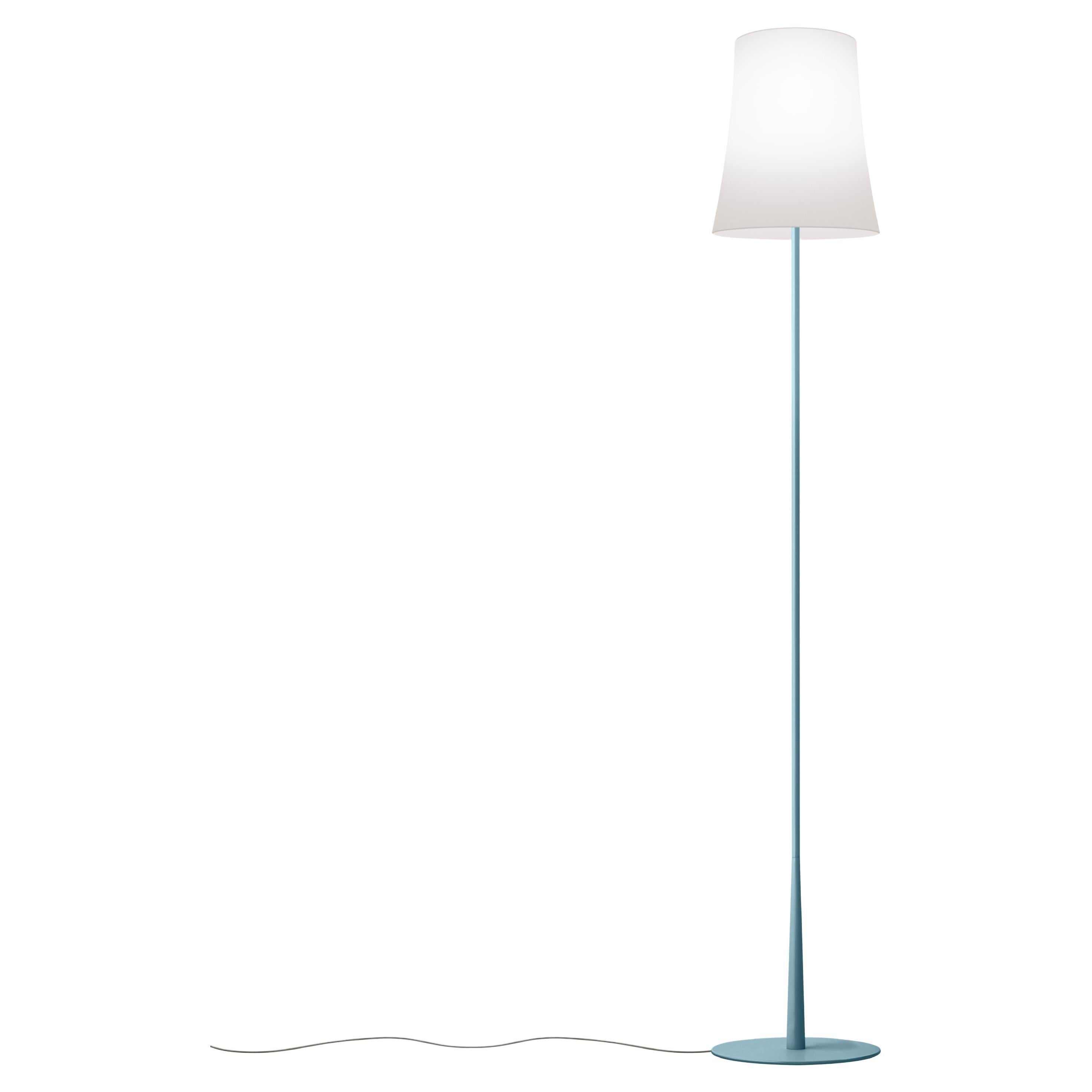 Foscarini Birdie Easy Floor Lamp in Blue  by Ludovica & Roberto Palomba For Sale